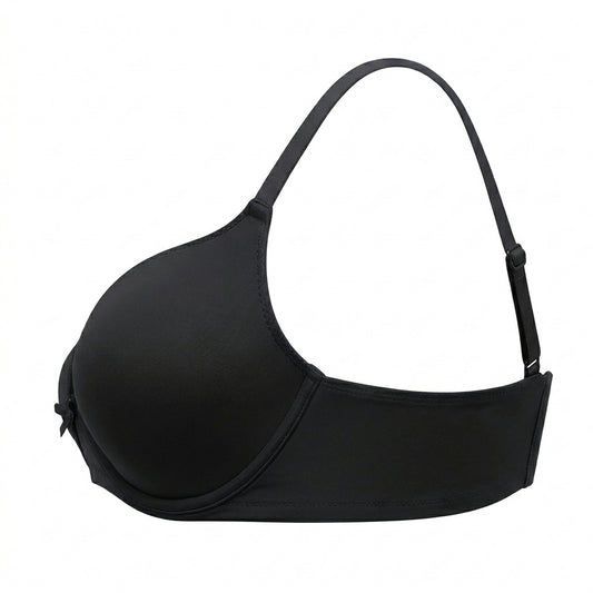 Ponco Black Strapless Padded Bra with Underwire, Sizes 32B-38B