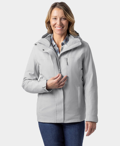River Ridge Women's 3-in-1 Heated Jacket with Fleece Liner