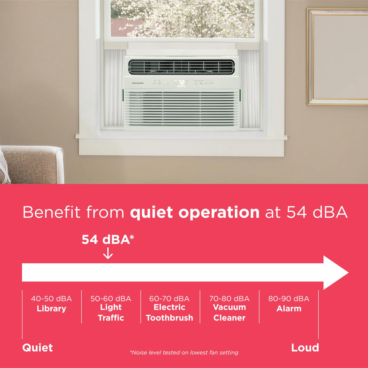 8,000 BTU Smart Window Air Conditioner with Wi-Fi, Cools Up to 350 Sq. Ft., Remote Control, Quiet Operation