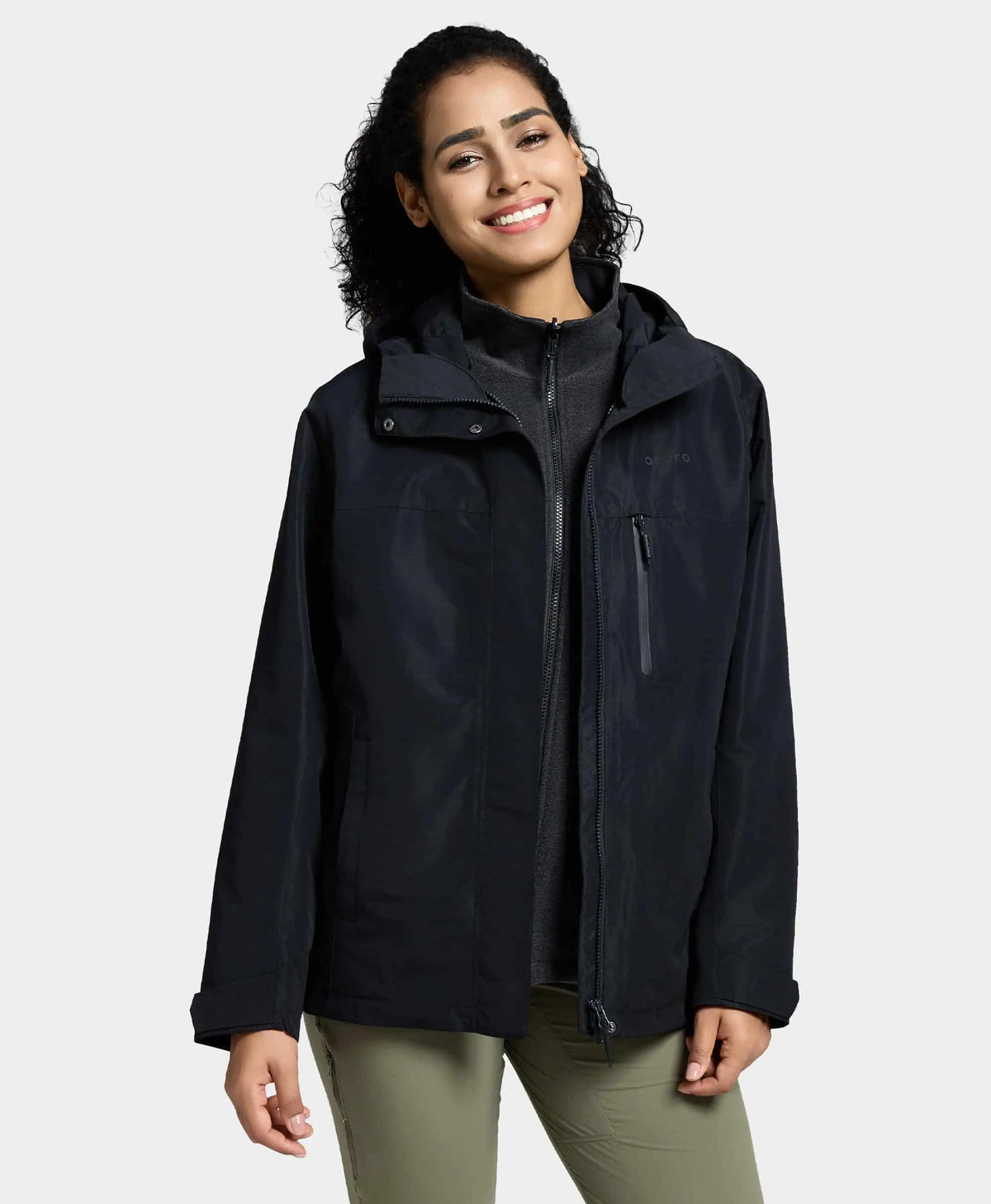 River Ridge Women's 3-in-1 Heated Jacket with Fleece Liner