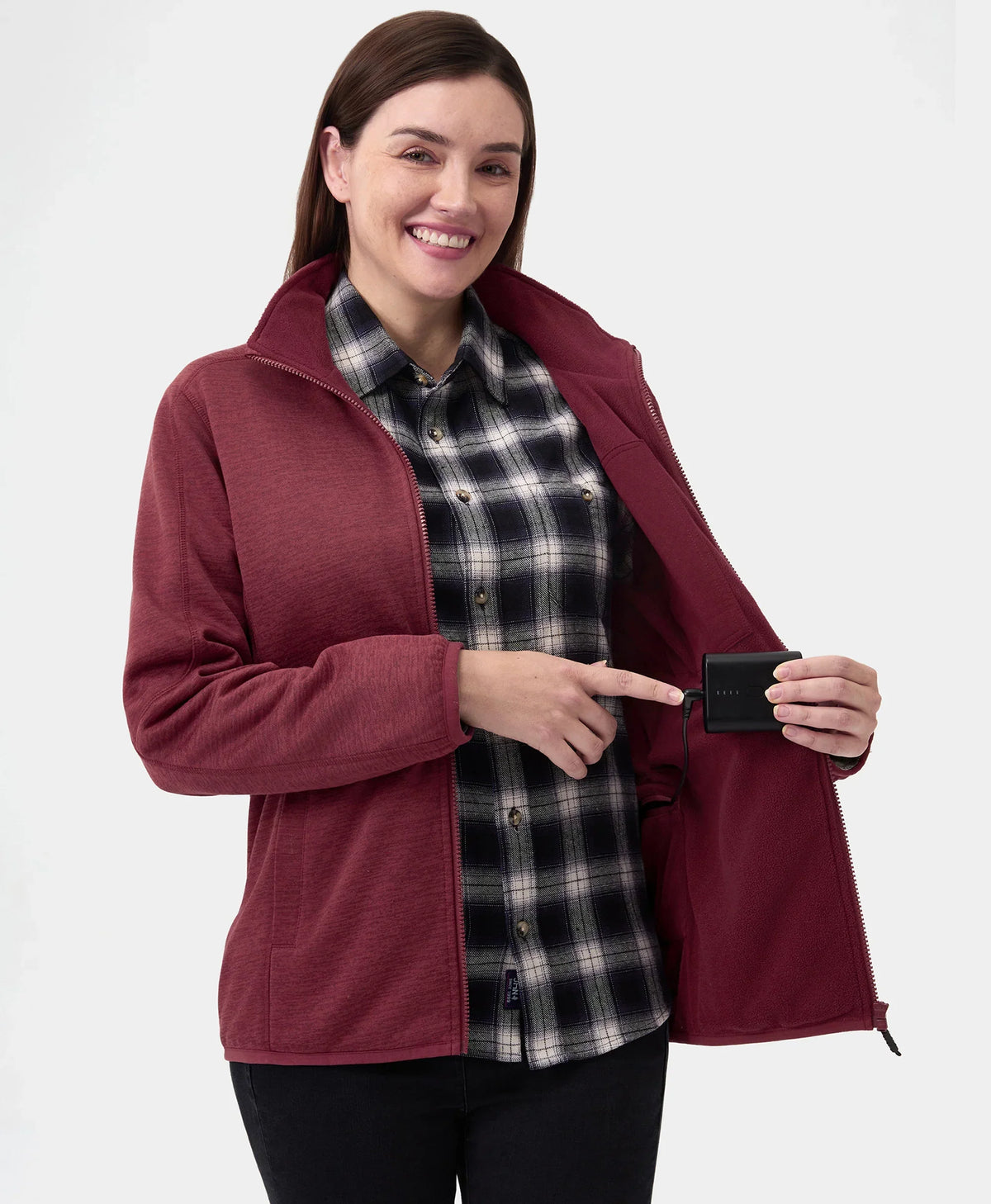 Women's Heated Full-Zip Fleece Jacket