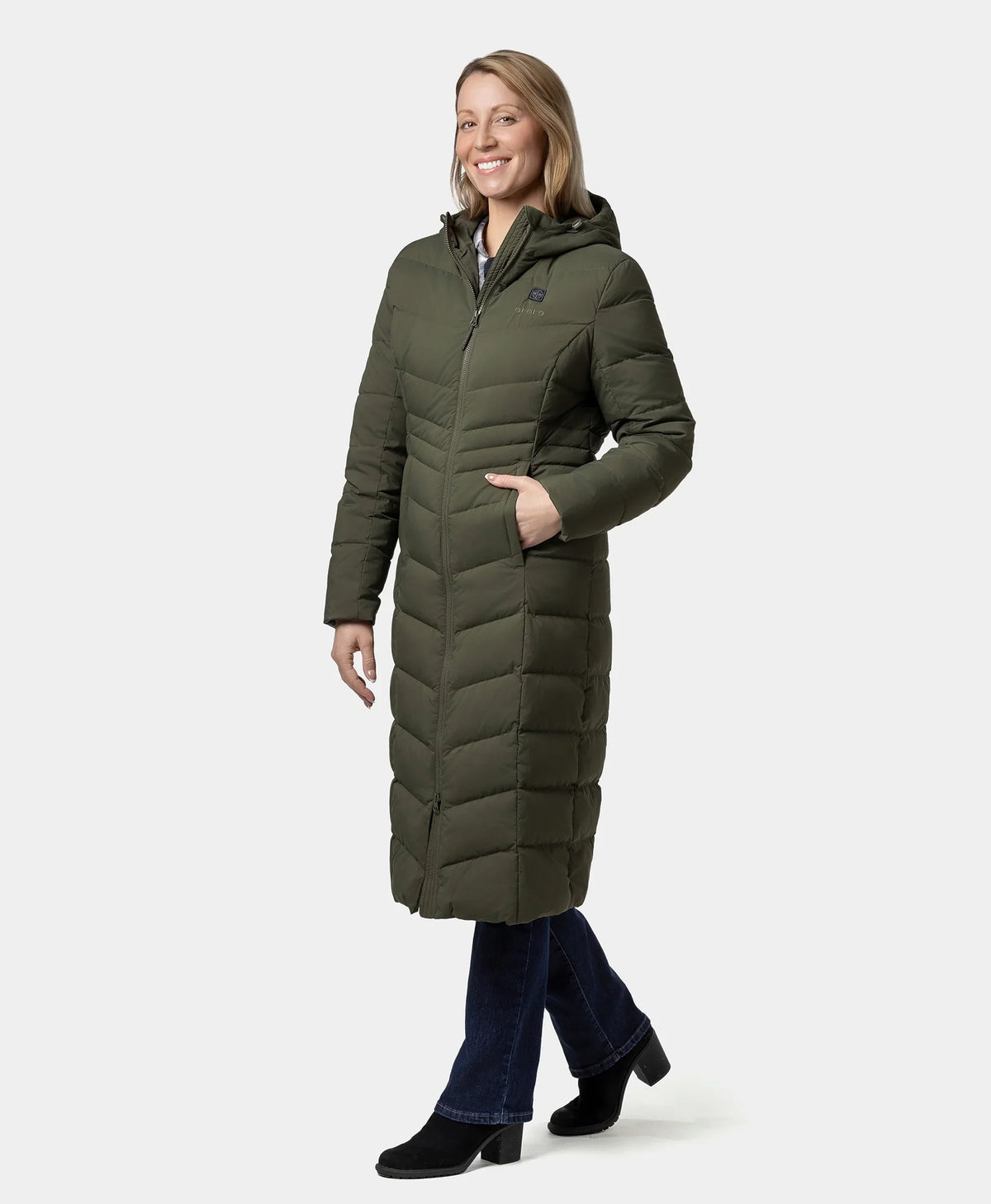 SOHO Women's Heated Down Parka Jacket