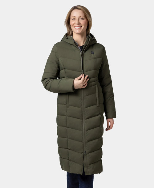 SOHO Women's Heated Down Parka Jacket