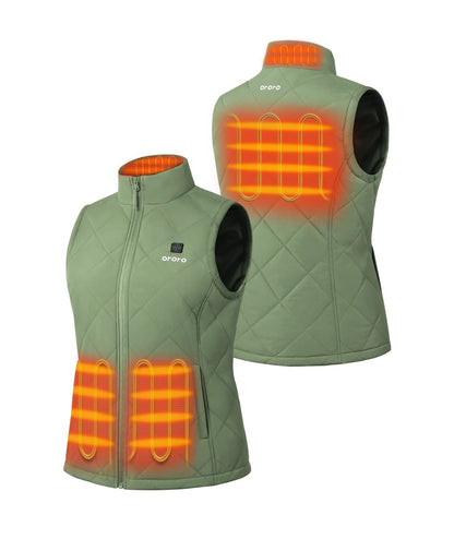 Women's Heated Quilted Vest - New Colors