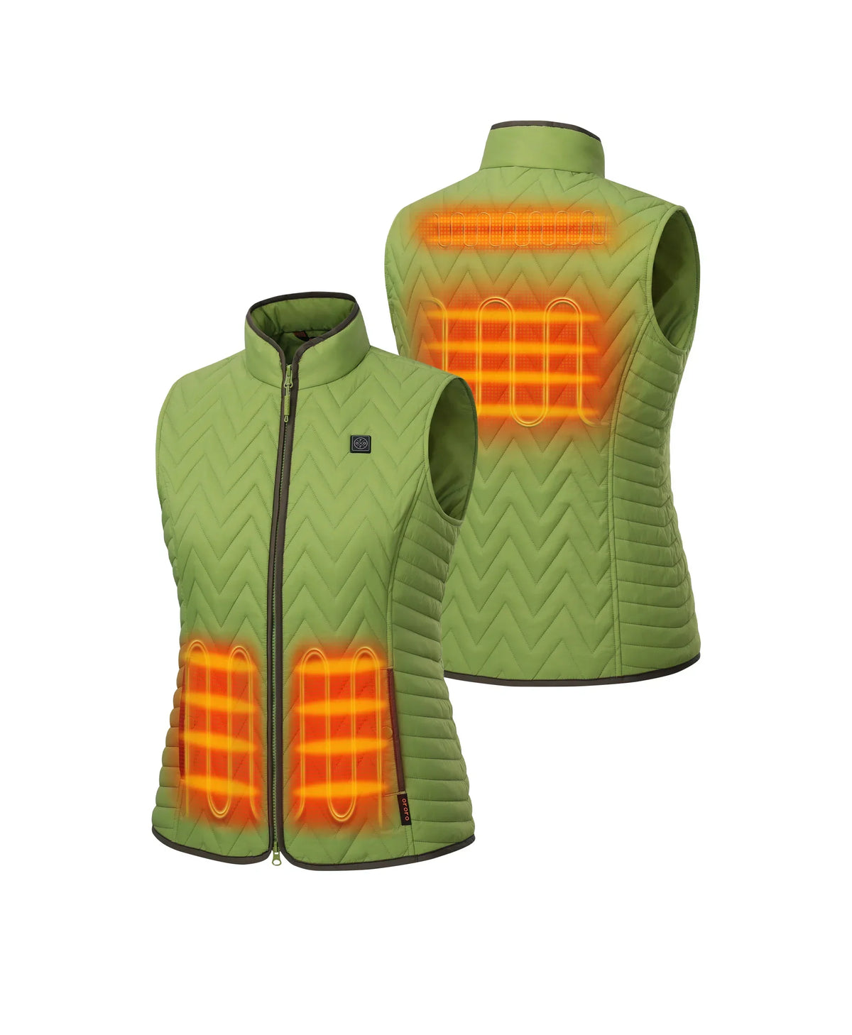 Women's Heated Chevron Quilted Vest