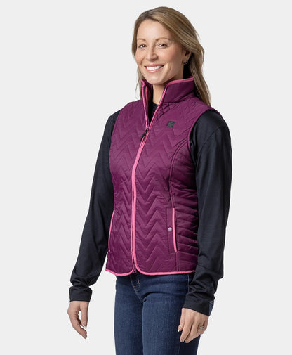 Women's Heated Chevron Quilted Vest