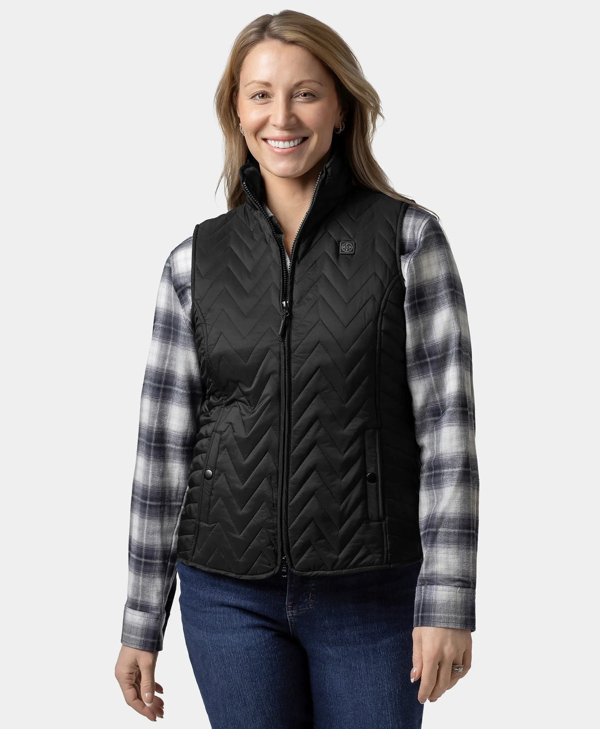 Women's Heated Chevron Quilted Vest