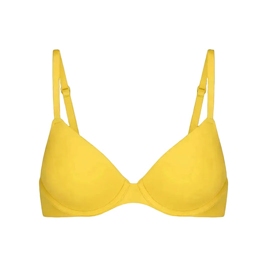 Ponco Yellow Plunge Padded Bra with Underwire, Sizes 32B-38B