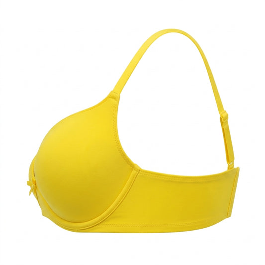 Ponco Yellow Plunge Padded Bra with Underwire, Sizes 32B-38B