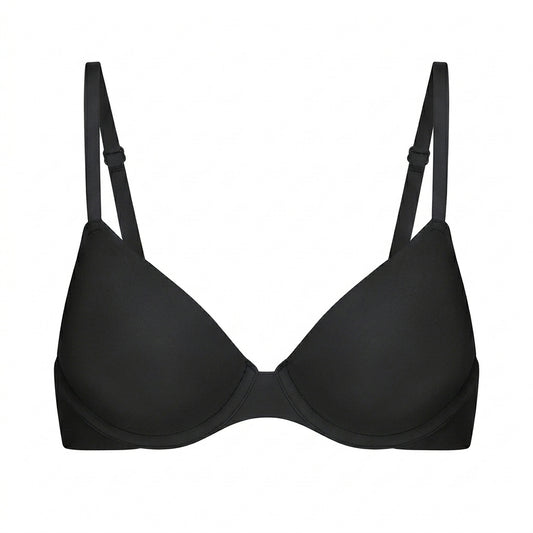 Ponco Black Strapless Padded Bra with Underwire, Sizes 32B-38B