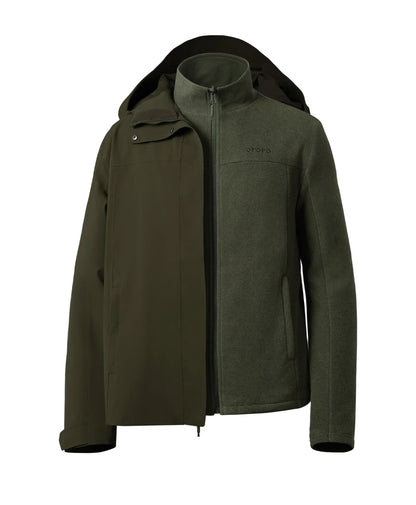 River Ridge Men’s 3-in-1 Heated Jacket with Fleece Liner
