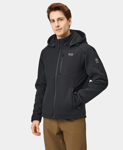Men's Heated Dual Control Jacket with 5 Heating Zones (Chest Heating)