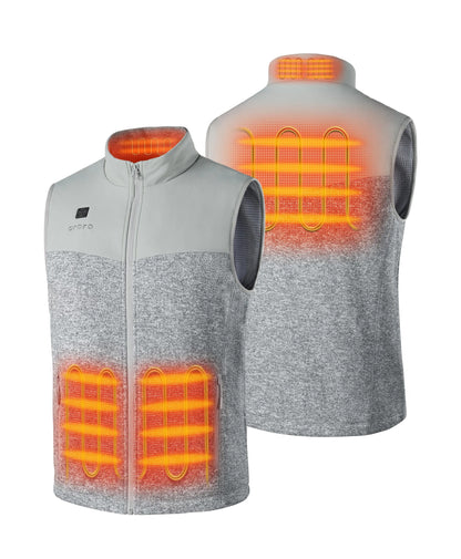 Augusta Men's Heated Sweater Fleece Vest