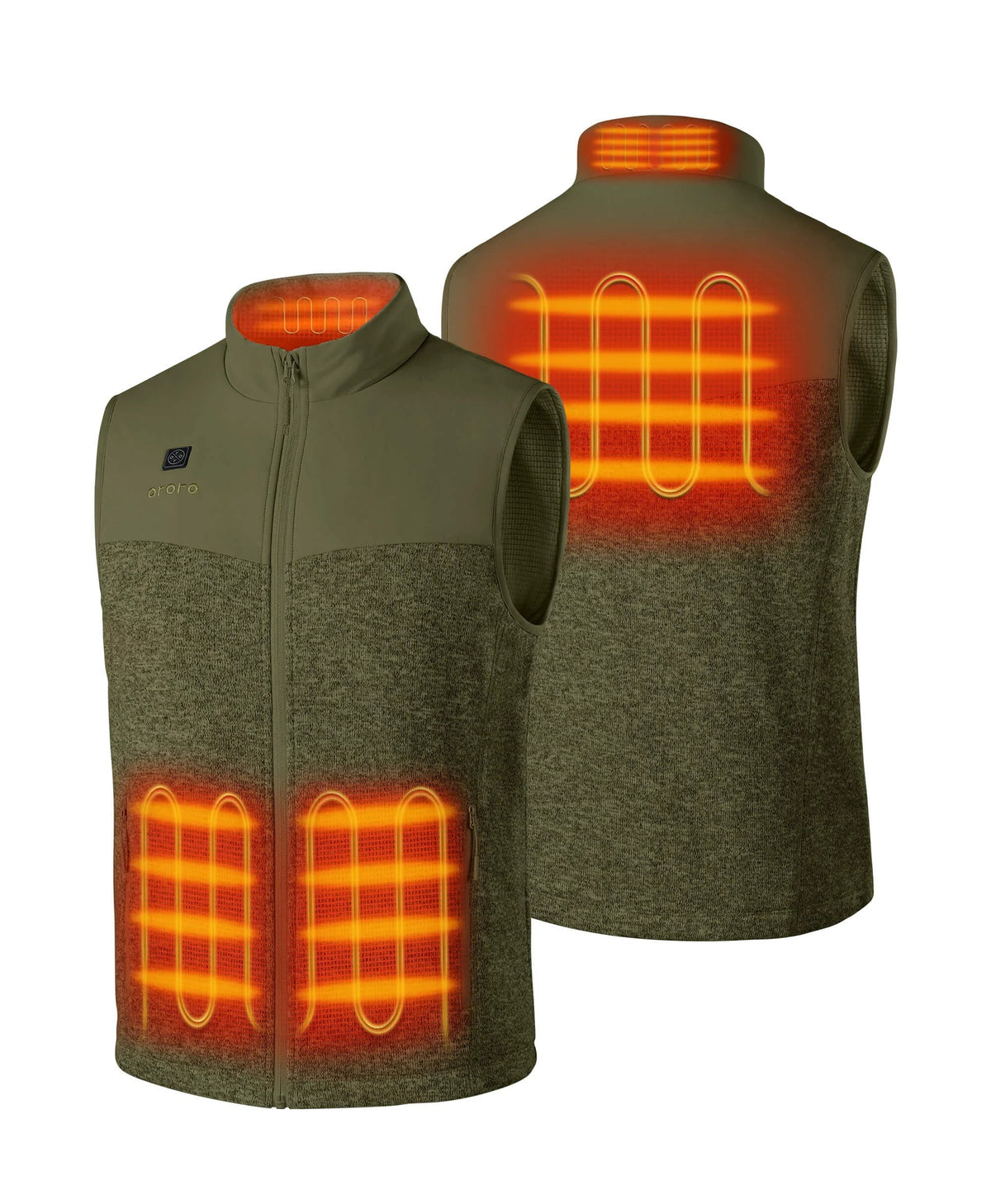 Augusta Men's Heated Sweater Fleece Vest