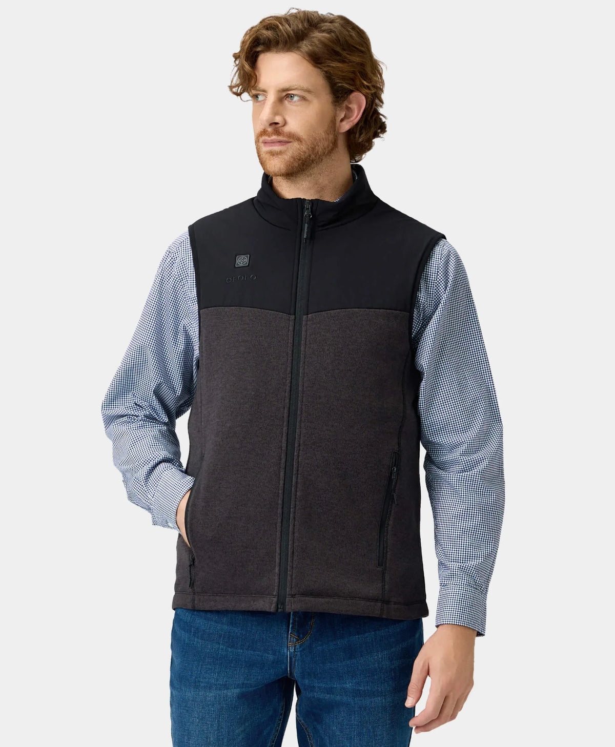 Augusta Men's Heated Sweater Fleece Vest