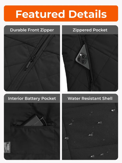 Men's Heated Quilted Vest