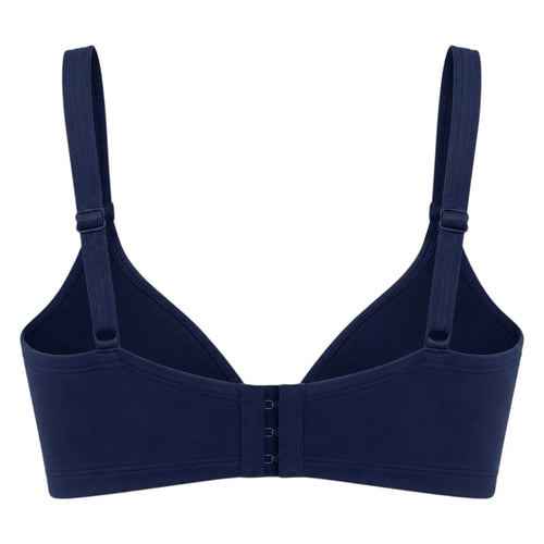 Ponco Navy Blue Plunge Padded Bra with Underwire, Sizes 32B-38B