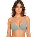 Ponco Sage Green Seamless Lightly Padded T-Shirt Bra with Underwire, Sizes 32B-38B