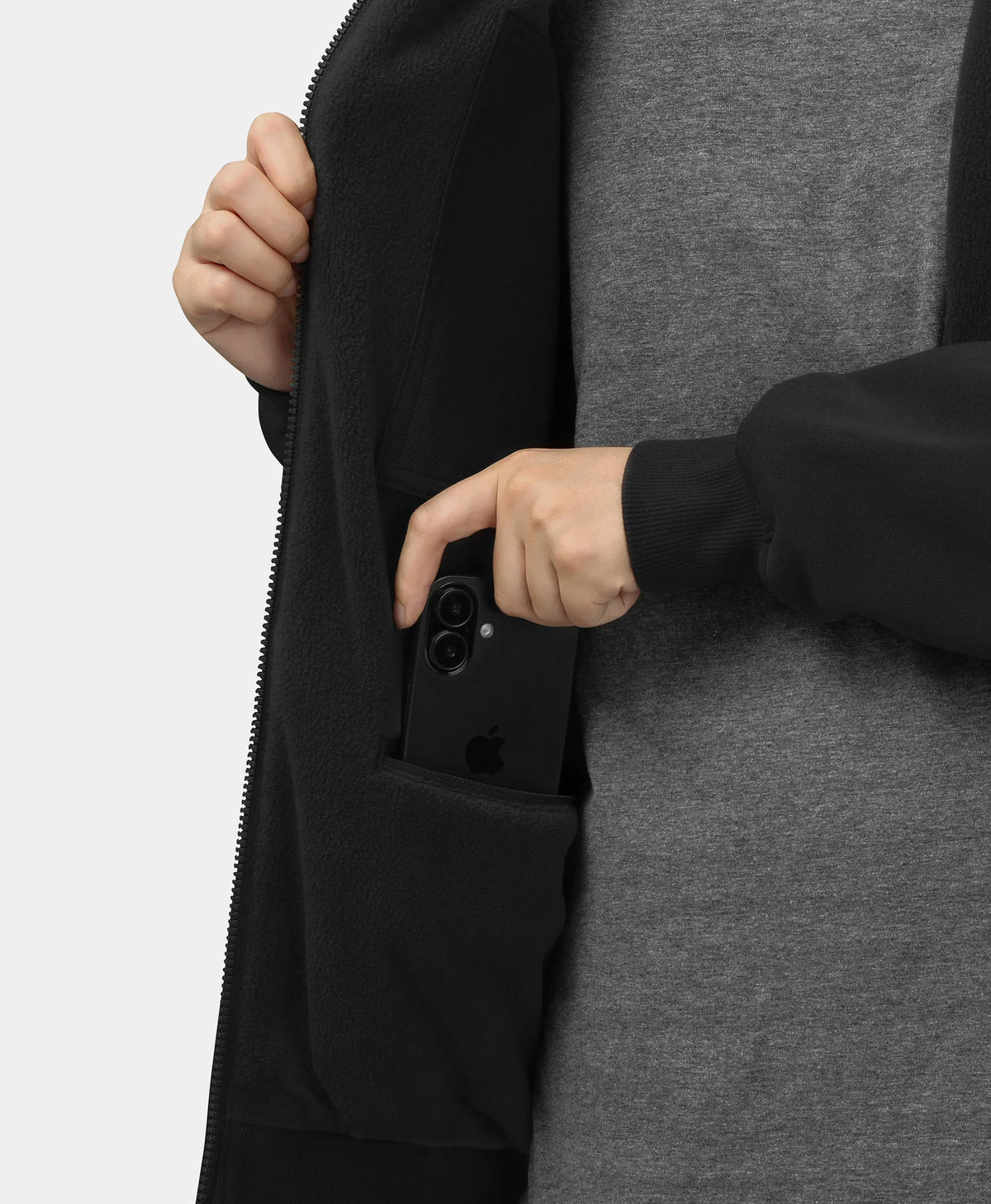 Element Unisex 4-Zone Fleece Heated Hoodie
