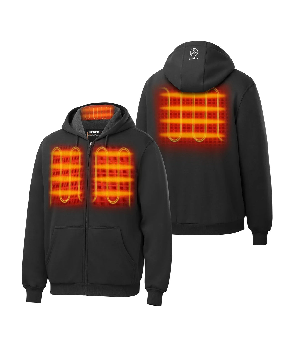 Element Unisex 4-Zone Fleece Heated Hoodie