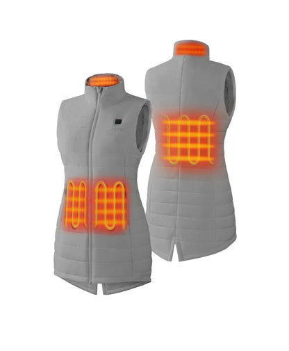 Tribeca Women's Heated Long Puffer Vest